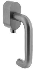 Intersteel SKG3 afsluitbare raamkruk rond op ovale rozet RVS, Ophalen of Verzenden, Nieuw