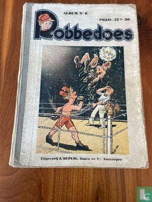 Baard en Kale - Robbedoes album 6 - 1941, Boeken, Eén stripboek, Verzenden, Gelezen, Antoine, Marcel, Delmont, Joseph, Dineur, Fernand, Dumoulin, Blanche, Gillain, Joseph, Gould, Chester, Grave, G. De, Harman, Fred, Kaiser, Kurt, May, Karl, R. N., Ritt, William, Siegel, Jerome, Vanhamme, François, Velter, Robert.