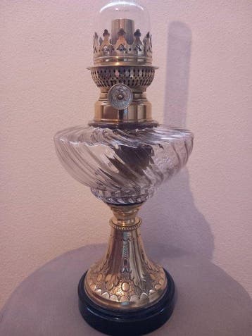 Kosmos - Olielamp - Verguld messing, pirex