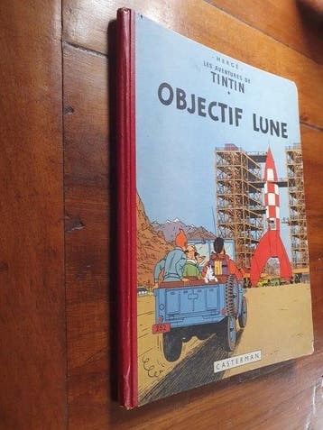 Tintin T16 - Objectif Lune (B8) - C - 1 Album - EO - 1953, Livres