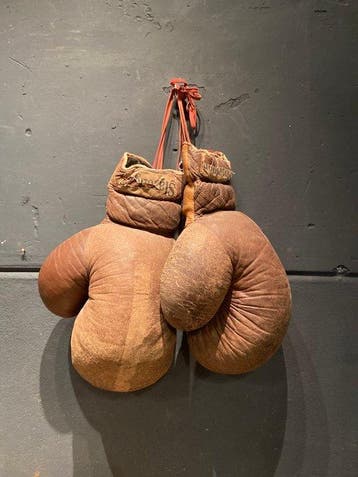 1930 - Boxing gloves - antique - Slazenger