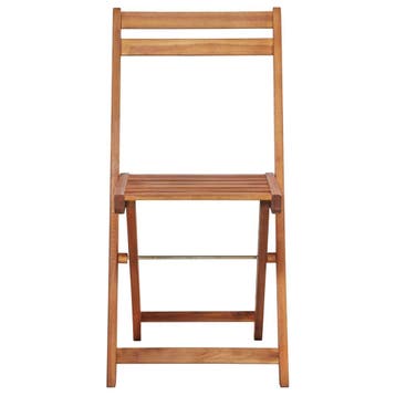 vidaXL Bistrostoelen 2 st massief acaciahout, Verzenden, Nieuw