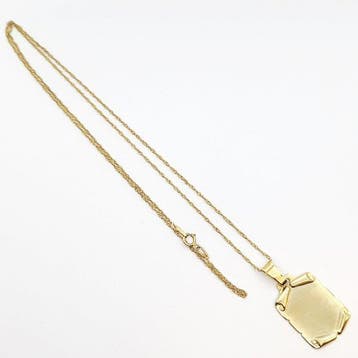 Ketting met hanger - 18 karaat Geel goud