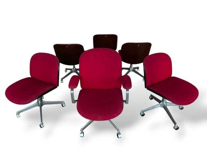 MIM (Mobili Italiani Moderni) - Ennio Fazioli - Bureaustoel, Antiquités & Art, Antiquités | Meubles | Chaises & Canapés