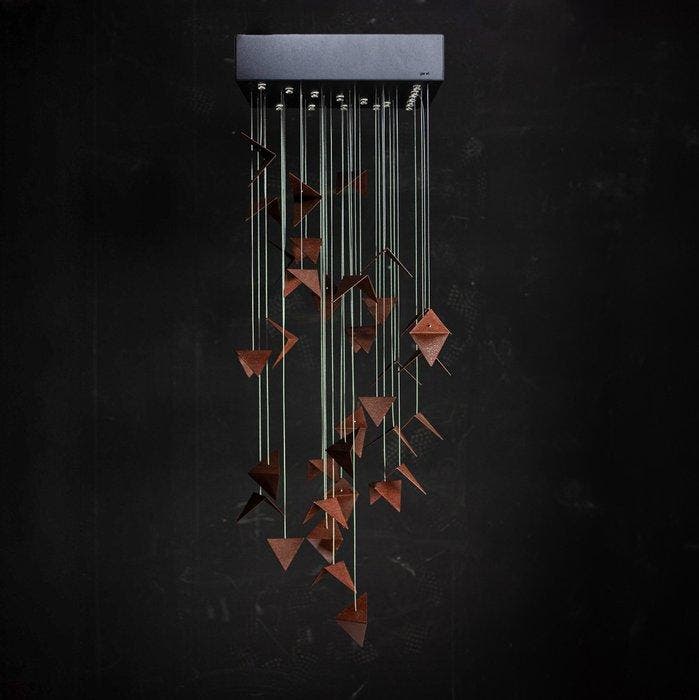 Gie El - Lustre - Acier - PORTAL rouille LGH0831, Antiquités & Art, Art | Objets design