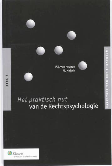 Het praktisch nut van de rechtspsychologie / Pareltjes van, Boeken, Verzenden, Gelezen, M. Malsch
