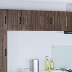 vidaXL Keuken Kast met opslag Kalmar 2 pcs Bruin Eiken 60 x, Verzenden, Nieuw