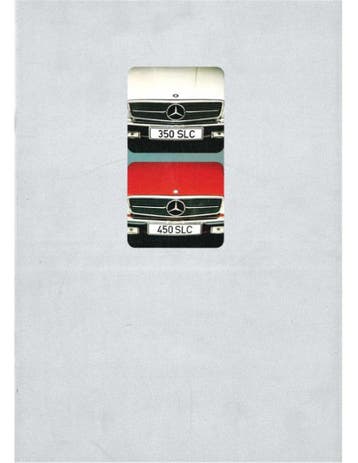 1973 MERCEDES BENZ SLC BROCHURE DUITS