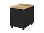 Zwarte Ladeblok, Huis en Inrichting, Kasten | Roldeurkasten en Archiefkasten, Minder dan 50 cm, Verzenden, Nieuw, Minder dan 100 cm