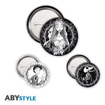 Corpse Bride Trio Badges (x3), Ophalen of Verzenden, Nieuw
