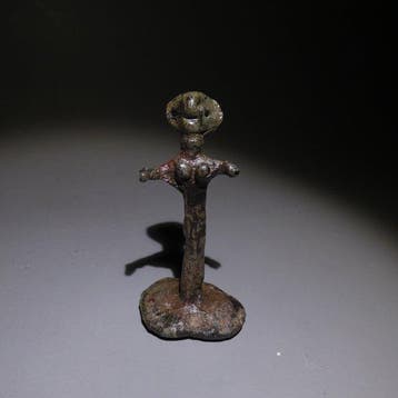 Achaemenidisch Brons Belangrijke figuur, ex-voto. 5,5 cm