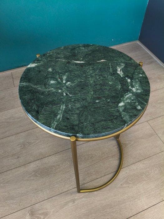 Groen Marmer Gouden - Table dappoint (2) - Métal, Marbre, Maison & Meubles, Maison & Meubles | Autre