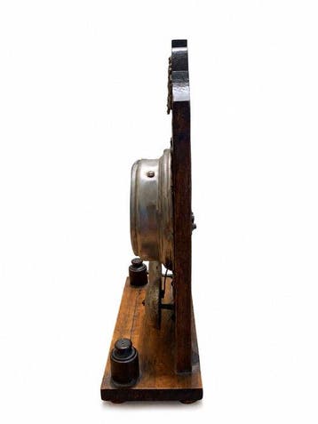 Tafelklok - Hout, Metaal - 1910-1920, Antiek en Kunst, Antiek | Klokken