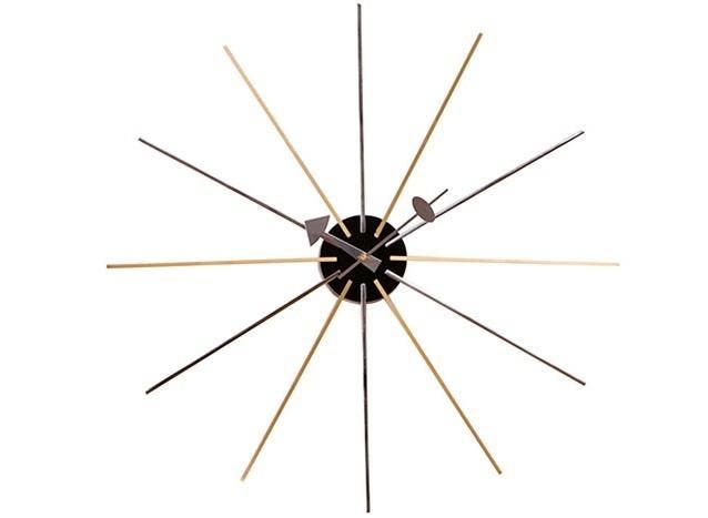 Wandklok Star clock veelkleurig, Huis en Inrichting, Woonaccessoires | Klokken, Nieuw, Verzenden