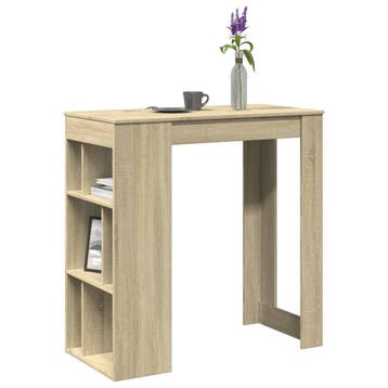 vidaXL Bartafel met rekken 102x50x103,5 cm hout sonoma, Verzenden, Nieuw