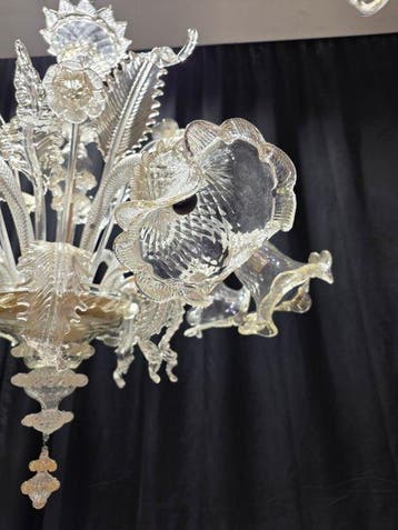 Lustre - Fiorito - Verre de Murano - 8 lumières