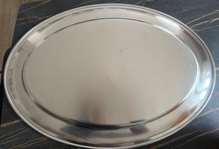 Alfra Alessi - Ufficio tecnico Alessi - Dienblad - Staal, Antiquités & Art, Antiquités | Meubles | Tables