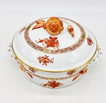 Herend - Soupière - Apponyi Orange - Porcelaine - rarement