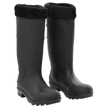 vidaXL Regenlaarzen met verwijderbare sokken maat 38 PVC, Verzenden