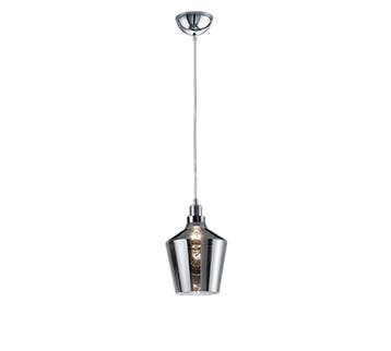 Trio CALAIS hanglamp | E27 Fitting | aluminium kleurig met r, Verzenden