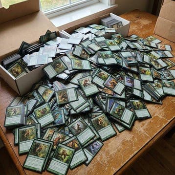 200 English Rare Cards - Green Edition - NM/EX Mixed, Hobby en Vrije tijd, Verzamelkaartspellen | Magic the Gathering, Nieuw