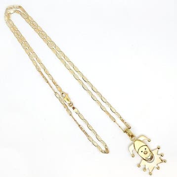 Ketting met hanger - 18 karaat Geel goud