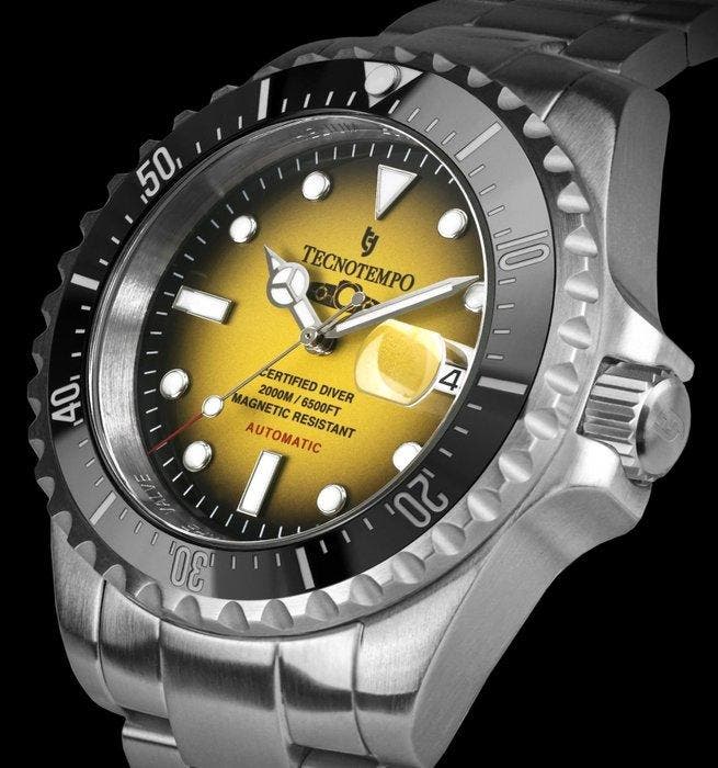 Tecnotempo - Automatic Diver 2000M - Limited Edition, Handtassen en Accessoires, Horloges | Heren