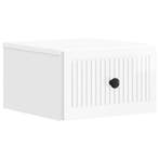 vidaXL Muurbevestigde Nachttafel Hoogglans Wit 33 x 34,5 x, Verzenden