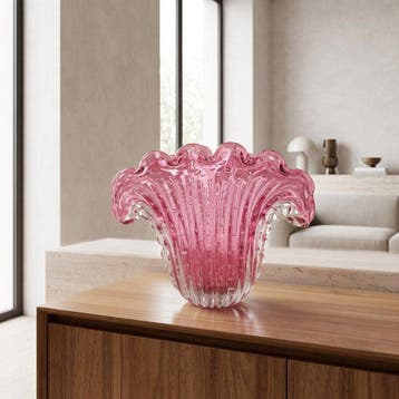 1295 Murano - Vase - Verre de Murano - Vaso Conchiglia, Antiquités & Art