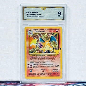 Pokémon Graded card - CHARIZARD HOLO 4 CELEBRATIONS -
