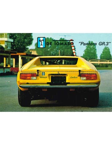 DE TOMASO PANTERA GR.3 ANSICHTKAART, Nieuw