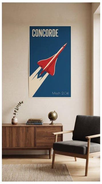 DALART - DALART - Vintage Concorde Mach 2.04 Aviation Poster