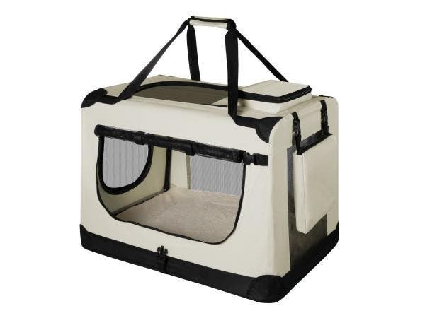 Veiling - Hondentransportbox S opvouwbaar 34 x 50 x 36 cm be, Dieren en Toebehoren, Hondenbenches