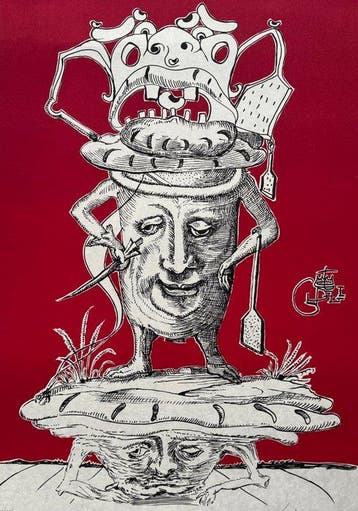 Salvador Dali (1904-1989) - Chimère médiévale, Antiquités & Art