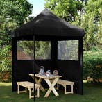 vidaXL Partytent Zwart 200 x 200 x 306 cm Oxford Stof, Verzenden, Nieuw