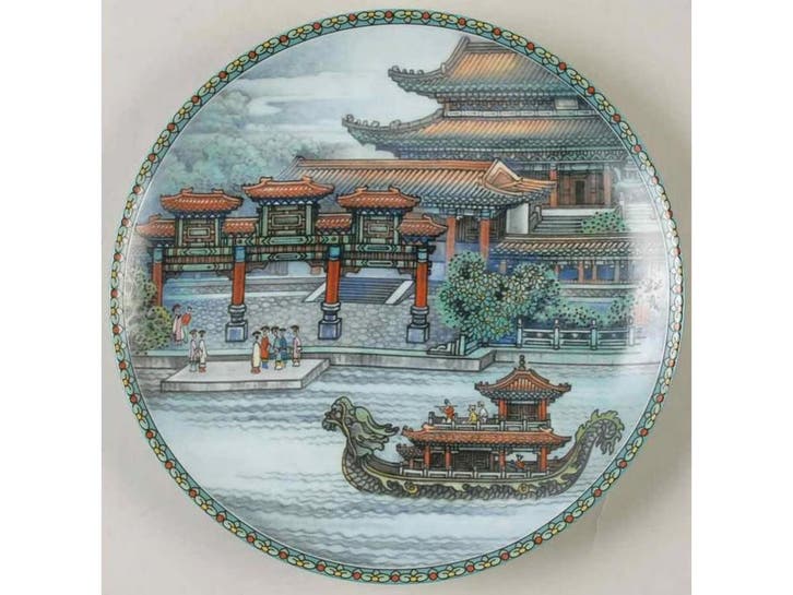 Scenes from Summer Palace Jingdezhen, Hall that dispels t..., Collections, Collections Autre, Enlèvement ou Envoi