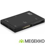 ACT USB 3.2 cardreader, SD/microSD/SDHC, zwart, Verzenden, Nieuw