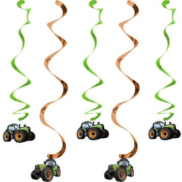 Hangdecoratie Traktor 5st, Verzenden