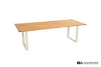 Apple Bee Condor tuintafel Oyster met teak blad 240 x 95 cm, Tuin en Terras, Nieuw