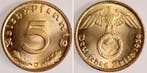 5 Pfennig Duitsland 5 Reichspfennig 1939 D prfr/stgl J363..., Verzenden