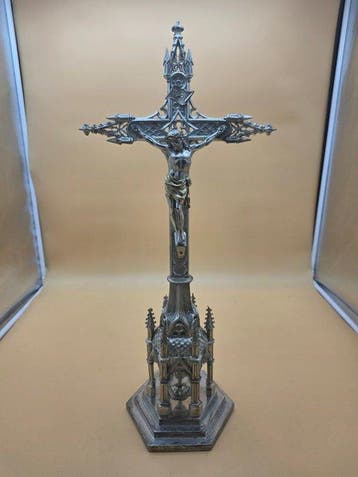 Crucifix - Metaal - 1960-1970 - 55 cm