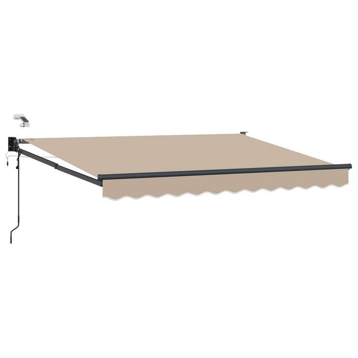 vidaXL Elektrisch Uitschuifbare Zonneluifel Beige 3,5 x 2 m, Jardin & Terrasse, Protection solaire, Envoi