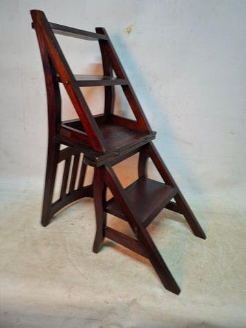 Chaise - Bois - Échelle de bibliothèque HS FURNI