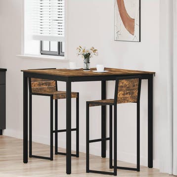 vidaXL Staande Bartafel Bewerkt hout, Verzenden