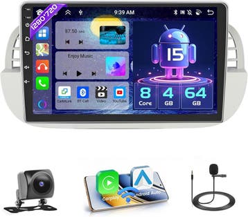 Fiat 500 Radio Wireless CarPlay | Retour deal | Nu -47%, Verzenden, Zo goed als nieuw