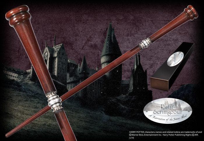 Harry Potter Toverstaf Rufus Scrimgeour, Verzamelen, Harry Potter, Nieuw, Ophalen of Verzenden