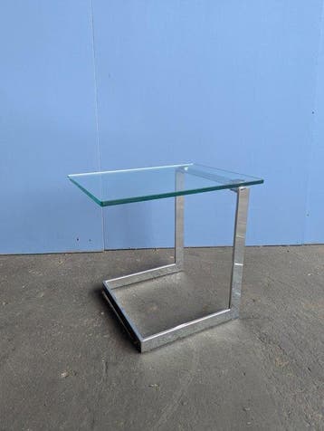 Gebra - Table dappoint - Verre, Acier, Chrome - Table
