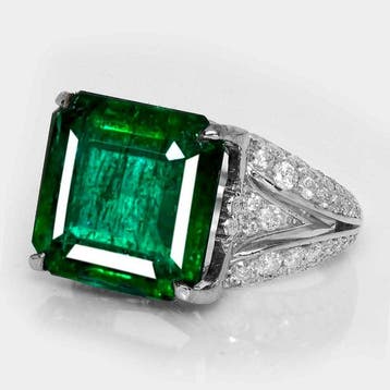 Sans prix de réserve - Bague - 14 carats Or blanc, IGI 9,34, Nieuw