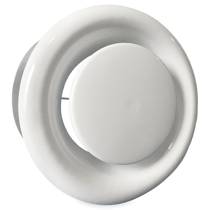 Rooster/ventiel (afzuiging) Ø 100mm staal - wit - MET BUS, Bricolage & Construction, Ventilation & Extraction, Envoi