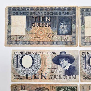 Pays-Bas. - 8 x 10 Gulden - 1937/1953 - PL138, PL40, PL45,